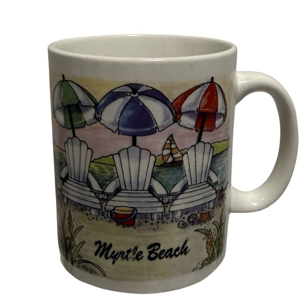 VTG Mug Myrtle Beach  Souvenir Coffee Tea Vacation Collectable Retro